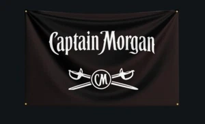 Captain Morgan Pub/ Bar/Mancave Advertising Fan Flag/Banner - Picture 1 of 1