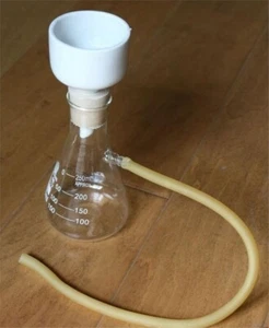 Buchner Funnel For Vacuum Suction 250Ml Funnel Kit Apparatus Filteration New gz - Picture 1 of 2