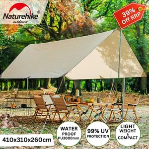 Naturehike Camping Tarp Shelter Waterproof UV Tent Awning 2-3 Person Outdoor - Picture 1 of 6