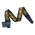 Bass Belt Portable Embroidered Pattern Adjustable Length Fashion Guitar Strap
