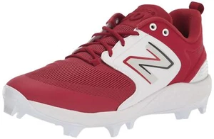 New Balance Mens Fresh Foam 3000 V6 Molded Baseball Shoe Team Crimson/White 16 - Picture 1 of 2