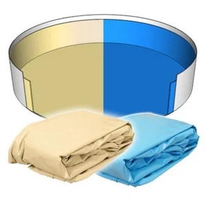 Poolfolie Rundpool Innenhülle Ersatzfolie versch. Größen & Farben 0,6 0,8 - Bild 1 von 7