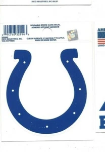 Reusable Static Cling decal football Indianapolis Colts - Picture 1 of 1