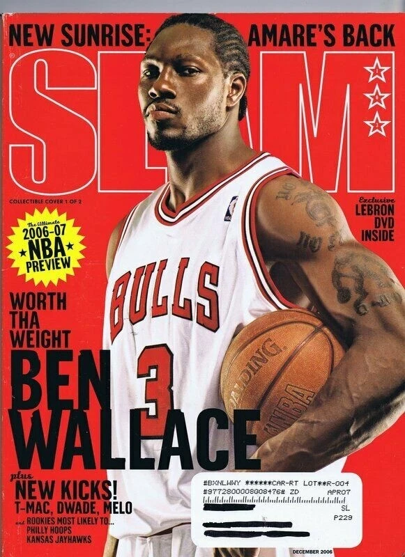 Revista Slam Vintage ORIGINAL #103 Dezembro 2006 Ben Wallace com DVD Lebron - Imagem 1 de 1