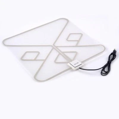 Antena de HDTV interna LAVA SquareLeaf cor branca 35 milhas de faixa de frequência - Imagem 1 de 3