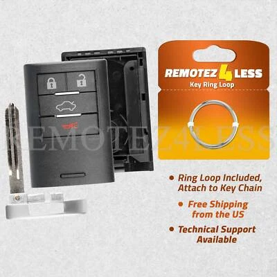 For 2008 2009 2010 2011 Cadillac STS Car Remote Key Fob Shell Case - Image 1 of 4