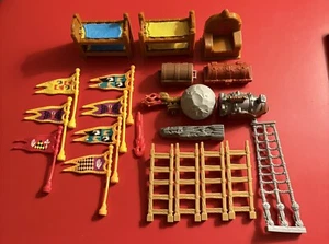 24 Pc Vintage Fisher Price Imaginext Battle Castle Flags Beds Throne Cannon Ball - Picture 1 of 7