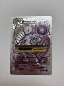 M Mewtwo EX Silver Foil Fan Art Card HP1500 Evolutions NM/M - Picture 1 of 2