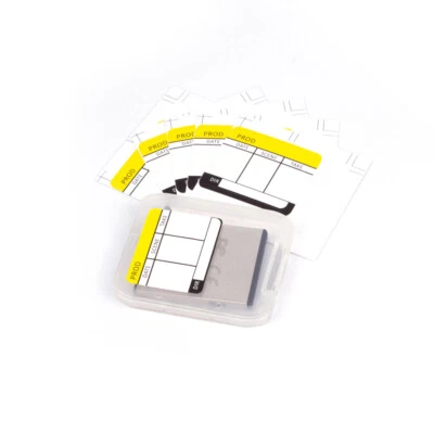 Film Camera Storage CFE XQD Memory SD Card Case Box Clapboard Memo Label Sticker - Image 1 of 4