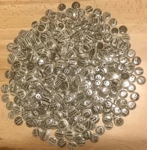 Lot #2 of 425 - 5/8 inch 2-Hole Plastic Favorite Findings Tan Marble Buttons - Picture 1 of 4