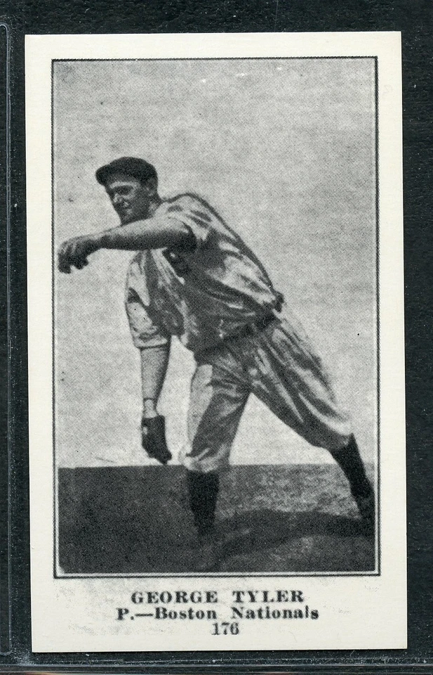 1917 Collins-McCarthy Reprint - #176 - George Tyler - Boston Braves - Image 1 of 1