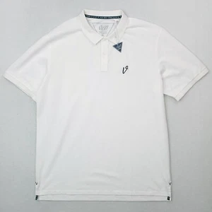 Vice Golf Shirt Mens White Performance Polo Classic Fit Preppy NWT - Picture 1 of 13