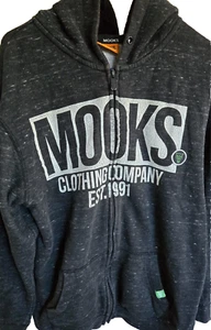Boys Mooks Black / White specks Jacket with Hoodie - Size 16 - Picture 1 of 9