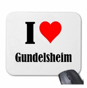 MOUSEPAD Mauspad I Love Gundelsheim Ich Liebe Gundelsheim - Afbeelding 1 van 1