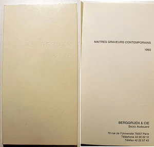 BERGGRUEN/CATALOGUE/MAITRES GRAVEURS CONTEMPORAINS/1993/RARE - Picture 1 of 1