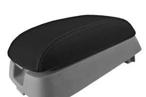 Fits 2007-2012 Hyundai Santa Fe PVC Leather Console Lid Pull Over Cover Black - Picture 1 of 11