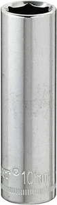 Crescent 1/4" Drive 6 Point Deep Metric Socket 10mm - Оne Расk, No Color - Picture 1 of 4