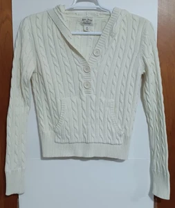 Vintage Y2K Polo Jeans Ralph Lauren Pullover Damen Large Zopfmuster Preppy - Bild 1 von 17