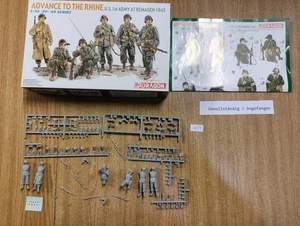 Drago 6271 1/35 WW.II U.S. 1° soldatino esercito fiume Reno remagen ponte di ferro (p323) - Foto 1 di 2