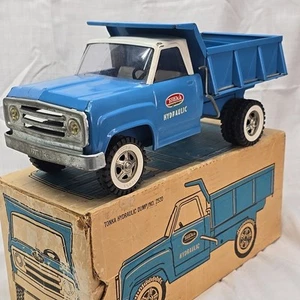 Original Vintage Toy Blue Tonka Hydraulic Dump Truck Model 2520 With BOX - Picture 1 of 24