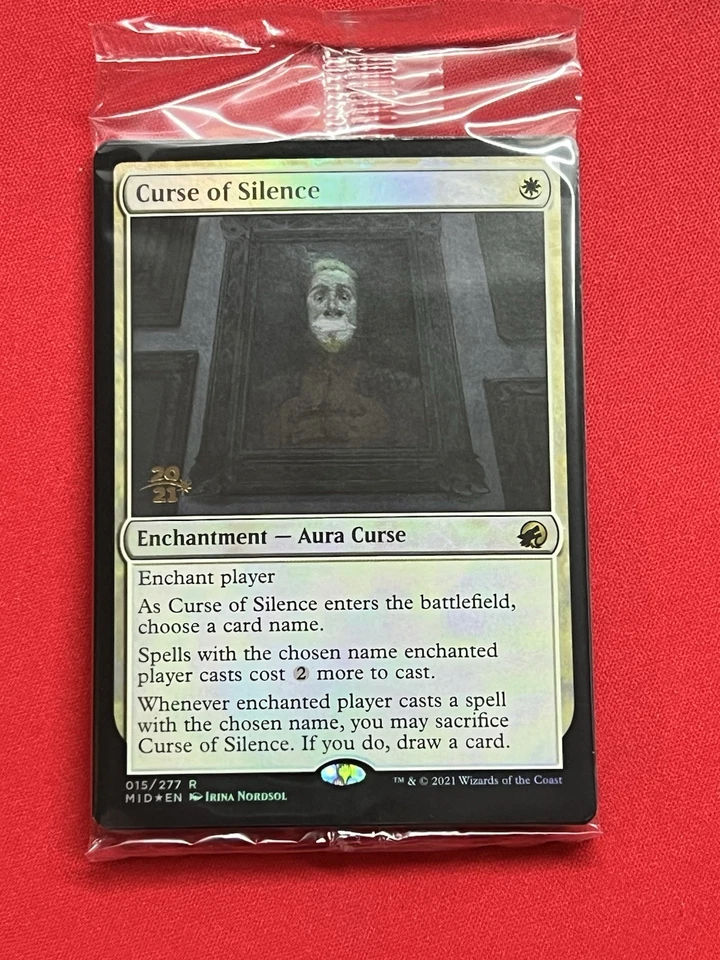 MTG Curse of Silence Innistrad Midnight Hunt Prerelease Promo Sealed - Image 1 of 1