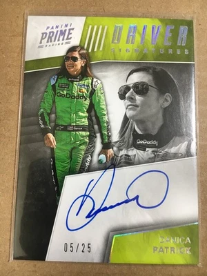 2018 Panini Prime #DS-DP Danica Patrick Driver Signatures  05/25 - Image 1 of 3