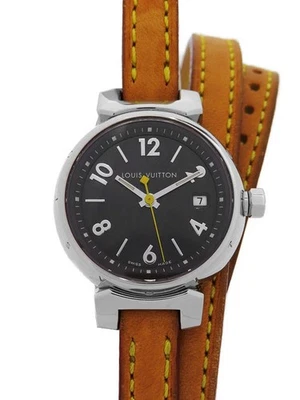 LOUIS VUITTON Tambour Triple Coil Q1211 Brown Ladies Used Watch #111411 - image 1 of 4