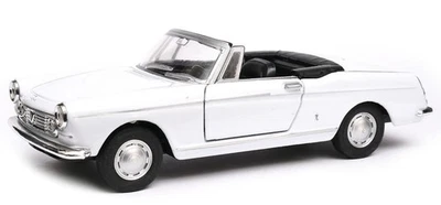 Coche Welly Peugeot 404 Cabriolet Blanco Escala 1:34 1:39 4,5 Pulgadas EE. UU. ARANCELES PAGADOS Foto 1 de 4