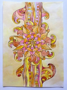 Art.Original Author's painting.paper, Watercolour abstraction. home decor. - Picture 1 of 6