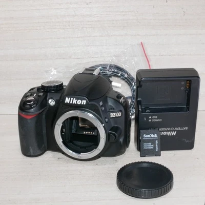 Nikon D3100 14.2MP DSLR Camera Body *GOOD* SHUTTER 2,546 W SD Card + Charger - Image 1 of 4