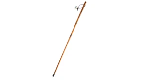 Wooden Walking Stick Hiking Trekking Wood Cane Poles Hand Staff Carved Wolf 55" - Picture 1 of 8
