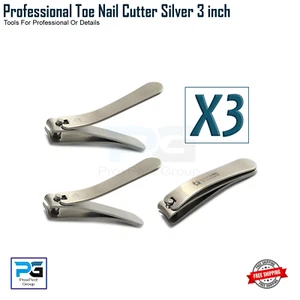 3x Toe Nail Clippers Cutters Large Heavy Duty Trimmer Nipper Finger Effortless - Picture 1 of 7