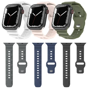 Silicone Sports Band For Apple Watch Ultra2 Series 10 9 8 7 6 SE 42/44/45/49mm . - Picture 1 of 29
