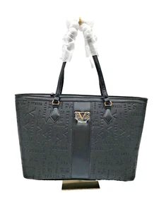 19V69 Italy by Versace Tragetasche Shopper Tasche Bag Groß Schwarz Damen Neu - Bild 1 von 11