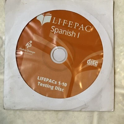 LIFEPAC Spanish I Cd Testing Disc Compact Disc Alpha Omega High School - Image 1 of 4