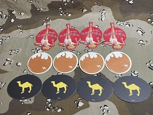 12x Cigarette Bar Coasters 3 diff styles Picturing Ginger, Joe Camel 4 Each - Picture 1 of 8