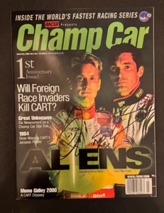 Revista autografiada por Kenny Brack Max Papis Champ Car Racing junio 2000 - Imagen 1 de 1