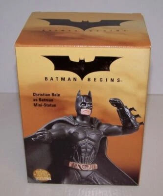 DC Direct Batman Begins Christian Bale Mini-Statue Unopened MIB  - Image 1 of 2
