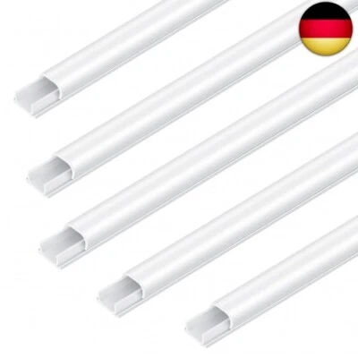 10 Stück Kabelkanal Klein, Bolatus Selbstklebender Kabelkanal Weiß Kabelschacht