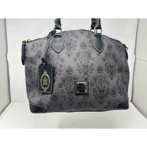 Disney Dooney & Bourke Haunted Mansion Wallpaper Satchel Purse USED - Picture 1 of 20