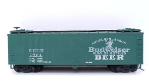 Train Miniature HO Budweiser 40' Wood Plug Door Reefer Refrigerator Car KDs 2406 - Picture 1 of 10