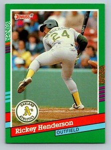 1991 Donruss Rickey Henderson Oakland Athletics #648