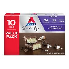 Atkins Endulge Treat Chocolate Coconut Bar Keto Friendly 10 Count (Value Pack