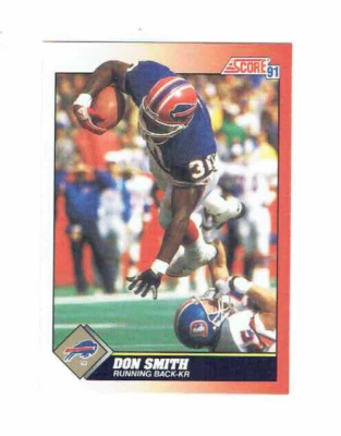 Don Smith Buffalo Bills Running Back #160 Score 1991 Football Card - Image 1 of 2