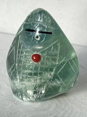 Zuni Corn Maiden - Fetish - Daniel Chattin - 雕刻氟石 FMB3 28 — 第 1/4 张图片