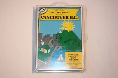 Vancouver, BC Cassette Tape Car Tour 1986 With Map! Vintage Sealed New - Image 1 of 4