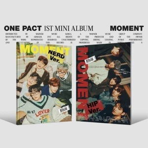 ONE PACT 1st Mini Album MOMEMT Random Ver CD+P.Book+2p P.Card+Sticker+Polaroid - Picture 1 of 4
