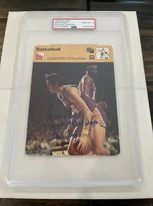 Autographed Jerry West Signed 1977 Sportscaster Card Lakers Logo PSA/DNA AUTO 10 - Picture 1 of 7