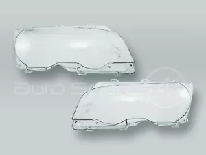 TYC Headlight Lens Headlamp Glass PAIR fits 1999-2003 BMW 3-Series E46 2-DOOR - Picture 1 of 1