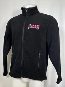 Loyola Marymount Lions LMU Full Zip Long Sleeve Black Fleece Jacket Men's MEDIUM - Picture 1 of 10